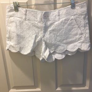 White eyelet Lilly shorts